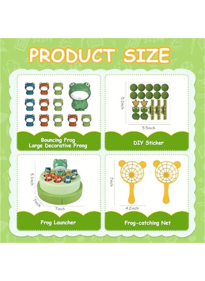 Frog Pop Up Board Game,Duck Game Bounce and Catch,Bounce and Catch Duck Game,Duck Bounce and Catch Game,Parent-Child Interactive Tabletop Family Games Bounce Party Game Educational Toys for 5-7 Kids