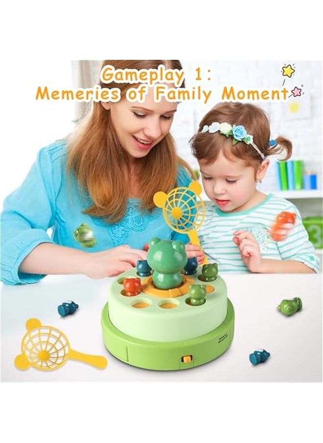 Frog Pop Up Board Game,Duck Game Bounce and Catch,Bounce and Catch Duck Game,Duck Bounce and Catch Game,Parent-Child Interactive Tabletop Family Games Bounce Party Game Educational Toys for 5-7 Kids