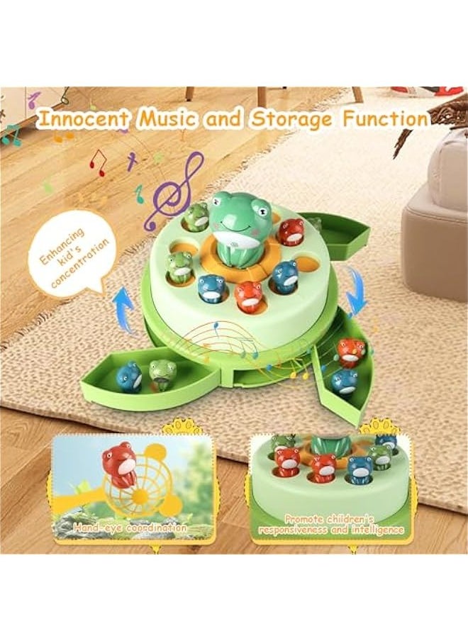 Frog Pop Up Board Game,Duck Game Bounce and Catch,Bounce and Catch Duck Game,Duck Bounce and Catch Game,Parent-Child Interactive Tabletop Family Games Bounce Party Game Educational Toys for 5-7 Kids