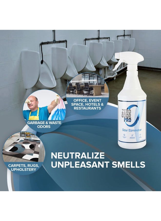 Zero Odor Pro - Commercial Strength Eliminator Odor Neutralizer, Room Deodorizer Odor Eliminator Musty Smell - Strongest Odor Eliminator Trigger Spray, (32-ounce)  - Image 3