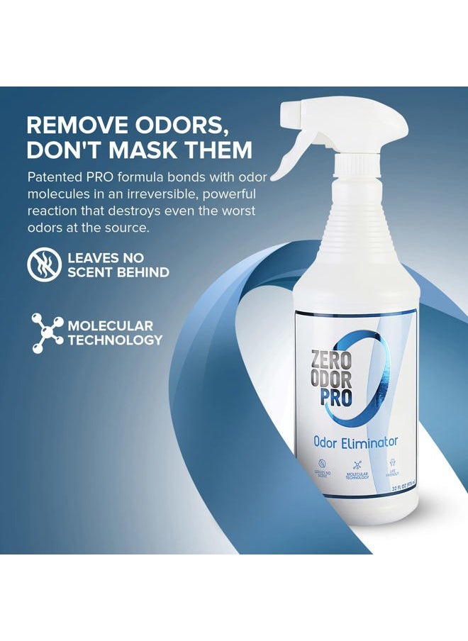 Zero Odor Pro - Commercial Strength Eliminator Odor Neutralizer, Room Deodorizer Odor Eliminator Musty Smell - Strongest Odor Eliminator Trigger Spray, (32-ounce)  - Image 2