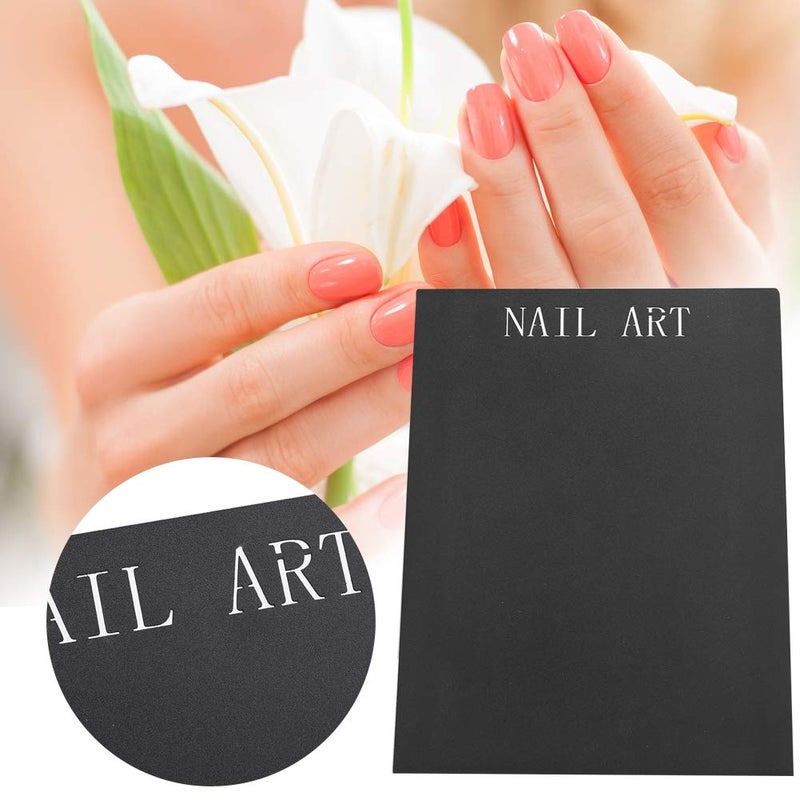 klarako Nail Art Display Stand, Gel Polish Card Fake Nail Tips Stand Nails Art Showing Holder Nail Color Display Holder Manicure Tool Nail Polish Tips Display Stand Rack Holder Color Chart for Nails(Black) - Image 4