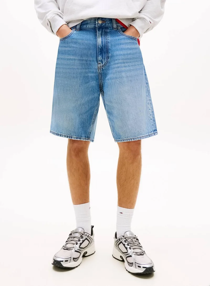Jaimie Whiskered Relaxed Denim Shorts