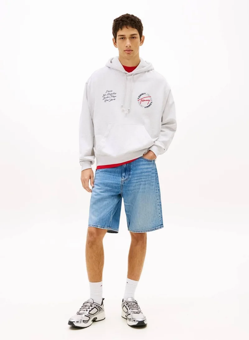 Jaimie Whiskered Relaxed Denim Shorts