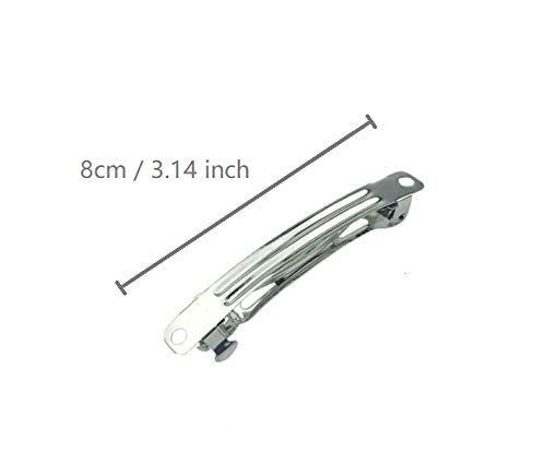 Yima Hair Clip 15pcs French Style Barrette Hair Clip for DIY Craft Bows 80mm - Image 2