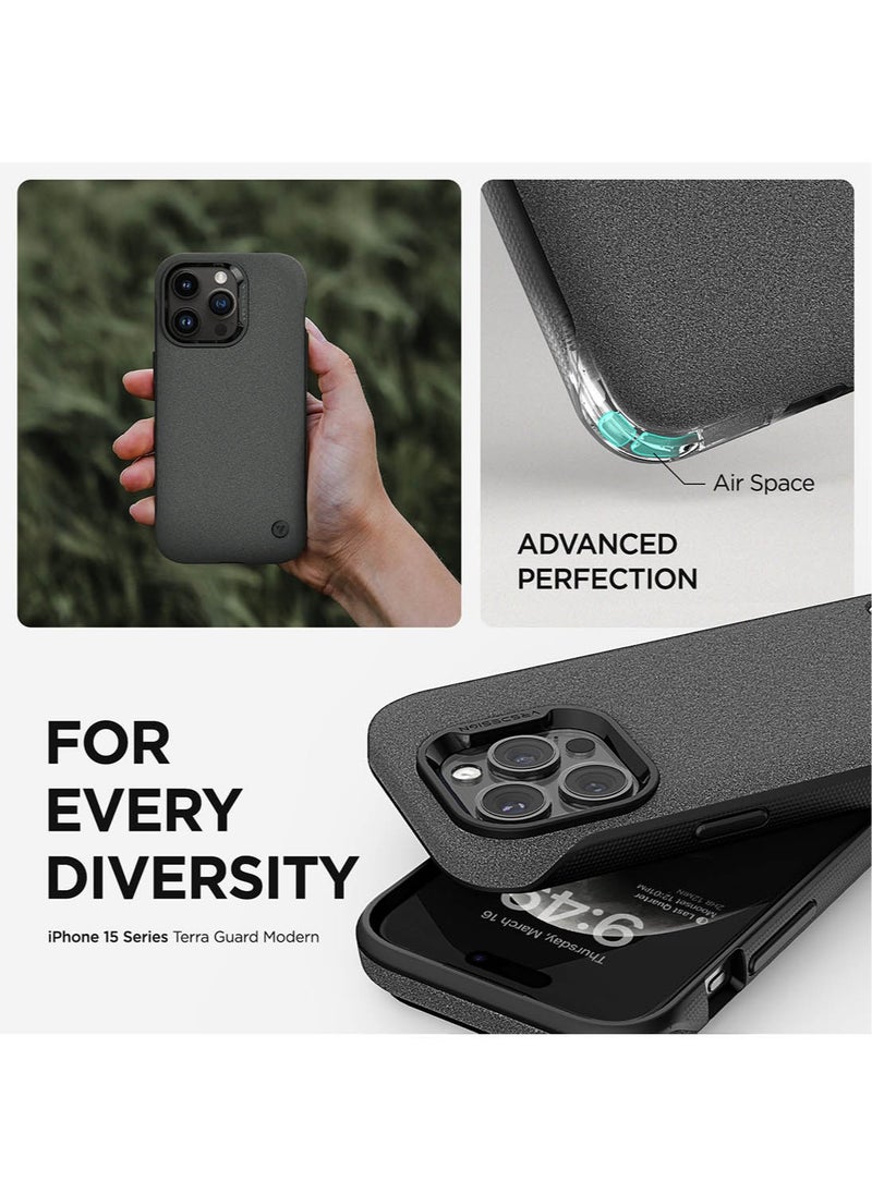 VRS Design Terra Guard Modern for iPhone 15 Pro Max Case Cover with MagSafe - Sandstone  - Image 3