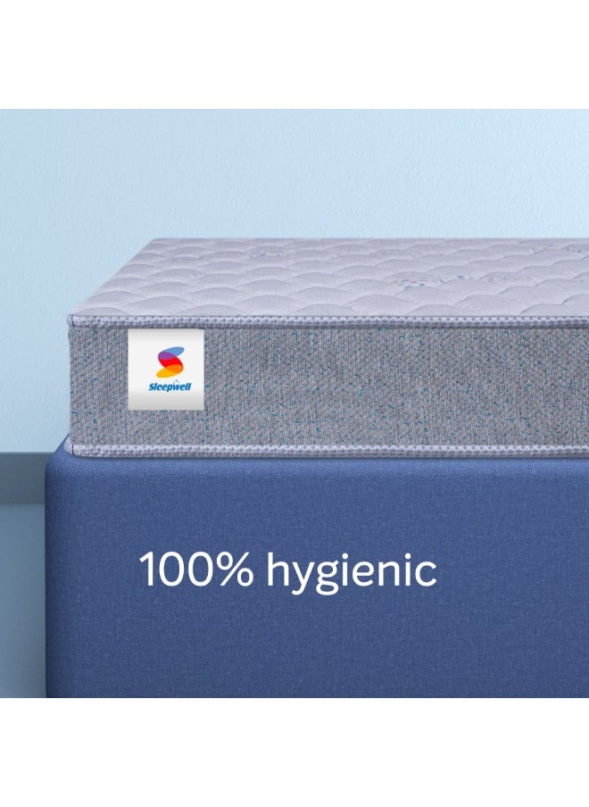 Sleepwell Sleepwell Durafirm 2.0 | Visco Medicated Foam | Twin Bed Size | Medium Firm | Neem Fresche Technology | Anti Sag Mattress (200L x 120W x 15H cm)  - Image 4