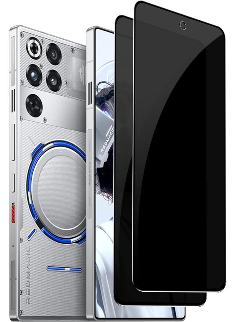 عام واقي شاشة خصوصية أمامي لـ Red Magic 11 Pro/Red Magic 11 Pro+، فيلم زجاج مقوى مضاد للتجسس، مقاوم للخدوش، طقم من قطعتين. - Image 1