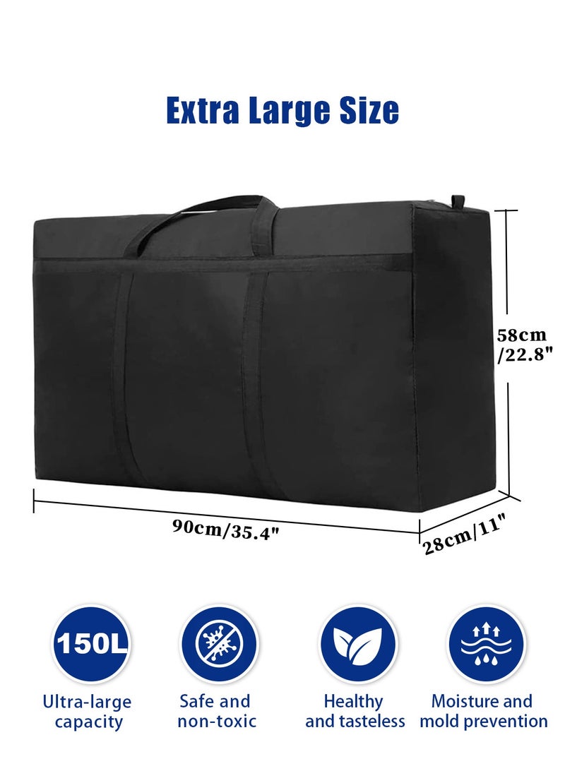 هومار كيت 154L حقيبة تخزين كبيرة الحجم للماء مساحة توفير حقيبة الغسيل الملابس خزانة التخزين منظم السفر البضائع القماش الخشن حقائب جامبو المنظم للمعزي لحاف وسادة المفرش - Image 1