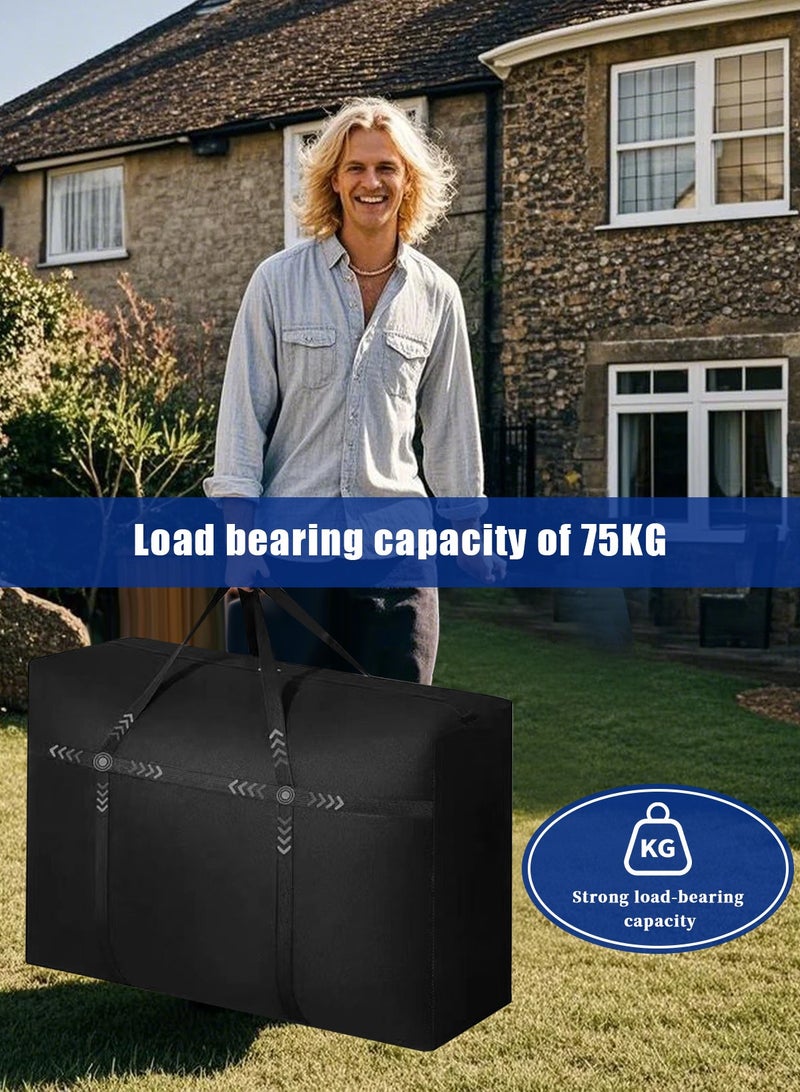 هومار كيت 154L حقيبة تخزين كبيرة الحجم للماء مساحة توفير حقيبة الغسيل الملابس خزانة التخزين منظم السفر البضائع القماش الخشن حقائب جامبو المنظم للمعزي لحاف وسادة المفرش - Image 2