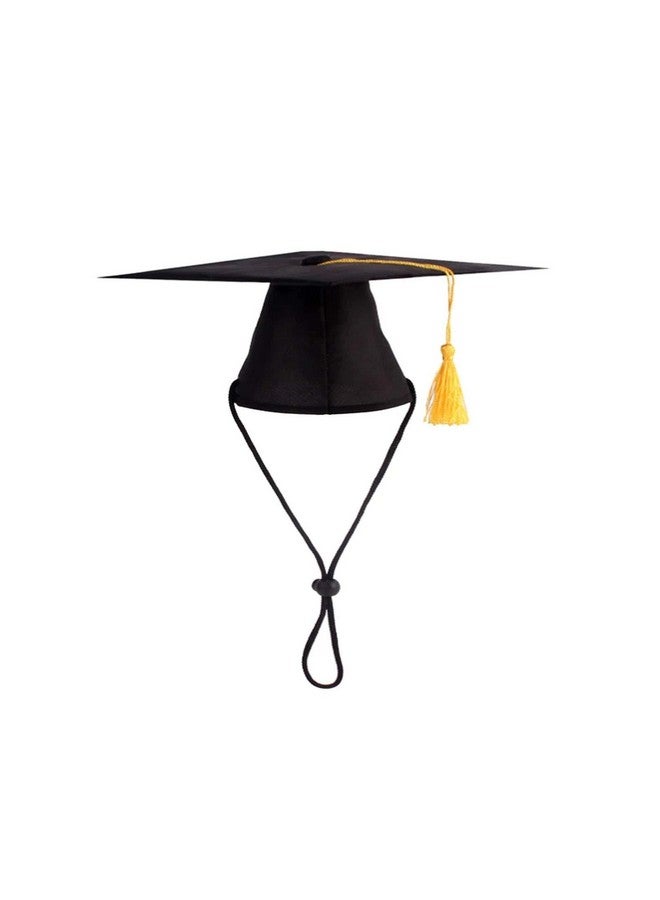 Soochat Pet Graduation Caps Dog and Cats Graduation Hats with Yellow Tasselt for Graduation Holiday Party Pet Costume Accessory - Image 1