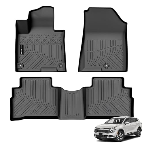 Auxko All Weather Floor Mats Fit for Kia Sportage Gasoline 2023 2024 2025 2026 TPE Rubber Liners Accessories All Season Guard Odorless Floor Mats - Image 1