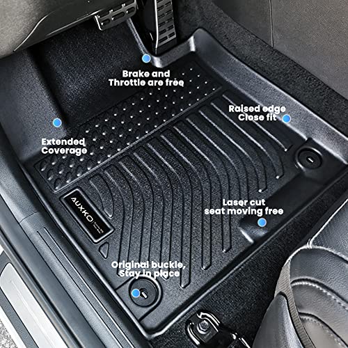 Auxko All Weather Floor Mats Fit for Kia Sportage Gasoline 2023 2024 2025 2026 TPE Rubber Liners Accessories All Season Guard Odorless Floor Mats - Image 4