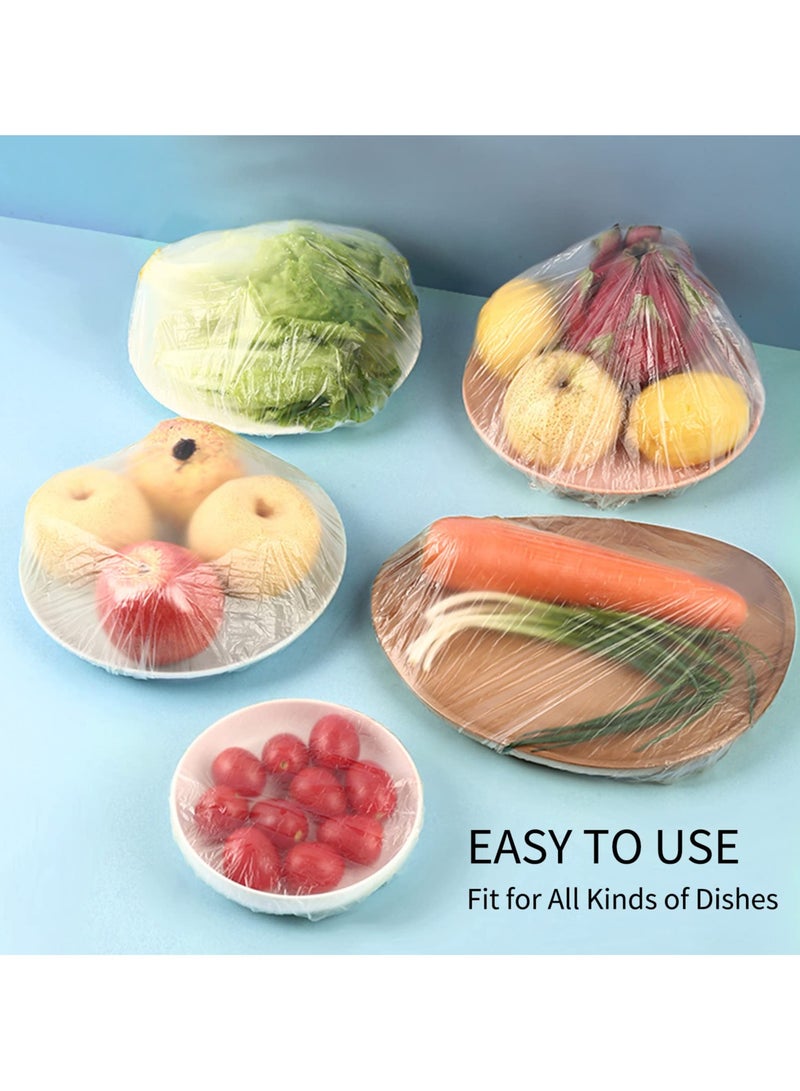 500 Pcs Disposable Elastic Fresh-Keeping Covers, Food Preservation Bags, Can Be Used For Shower Caps, Dust And Insect Proof, Universal Kitchen Plastic Packaging - Image 2