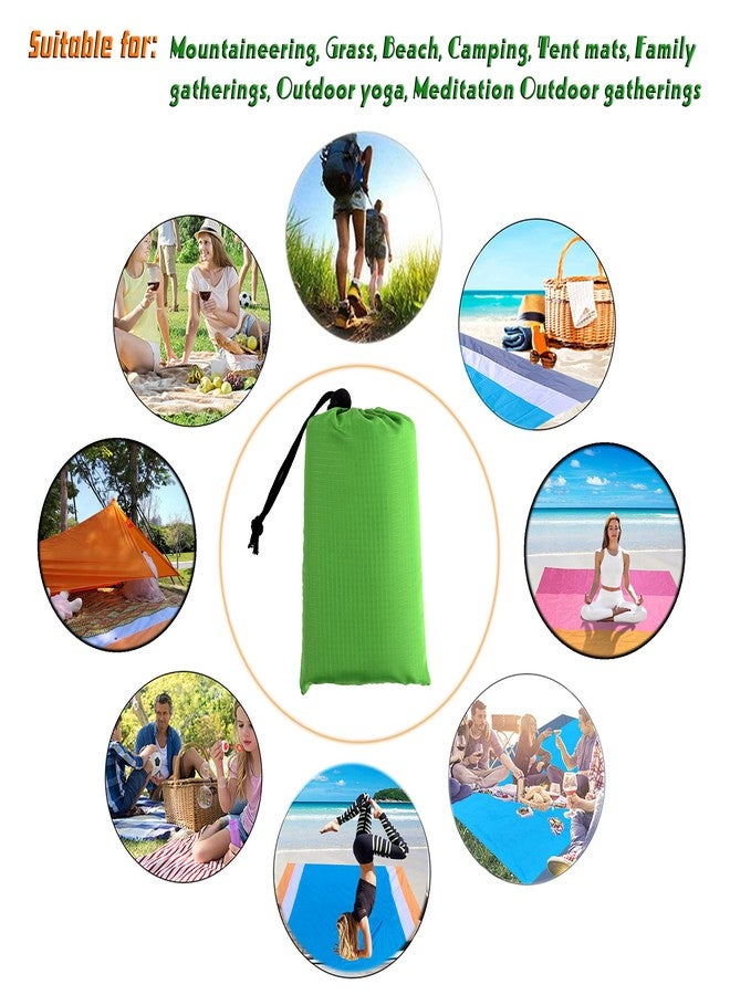 Acazmpar Waterproof Camping Tarp, Ultralight Tent Footprint Backpacking Tarp for Camping, Hiking and Outdoor Activities (Green) - Image 2