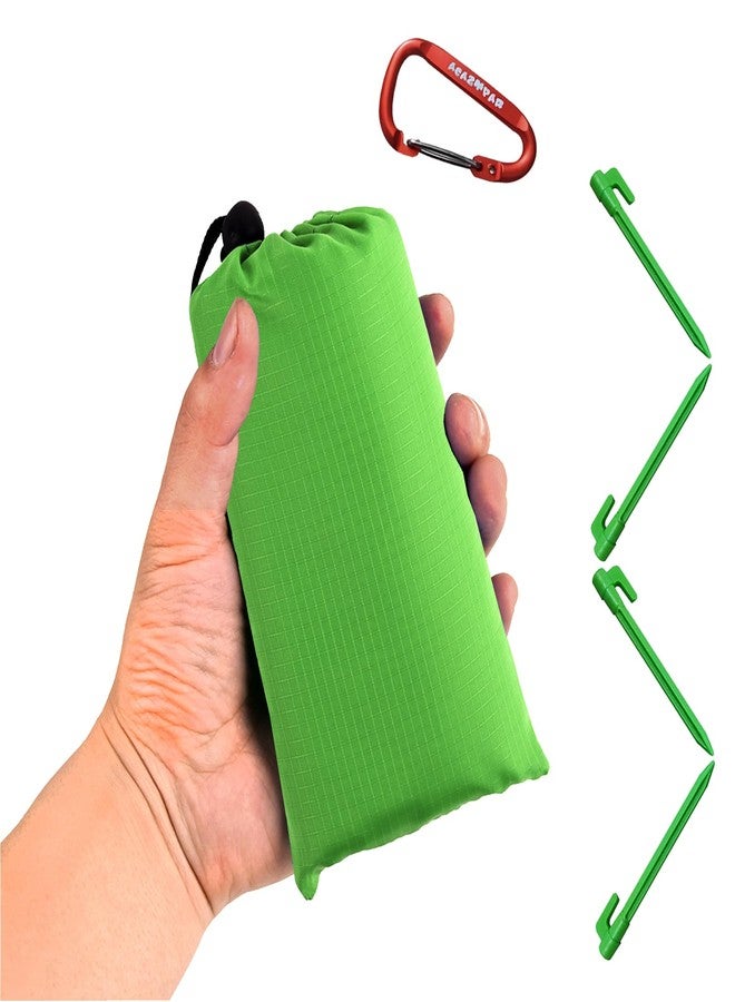 Acazmpar Waterproof Camping Tarp, Ultralight Tent Footprint Backpacking Tarp for Camping, Hiking and Outdoor Activities (Green) - Image 1