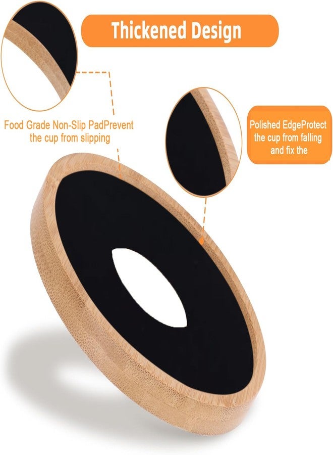 Elfzone Mug Organizer - Wooden Coffee Mug Stackers, Mug Organizer for Kitchen Cabinet,Equipped with Food Grade Non-Slip Pad 6 Pack - Image 3