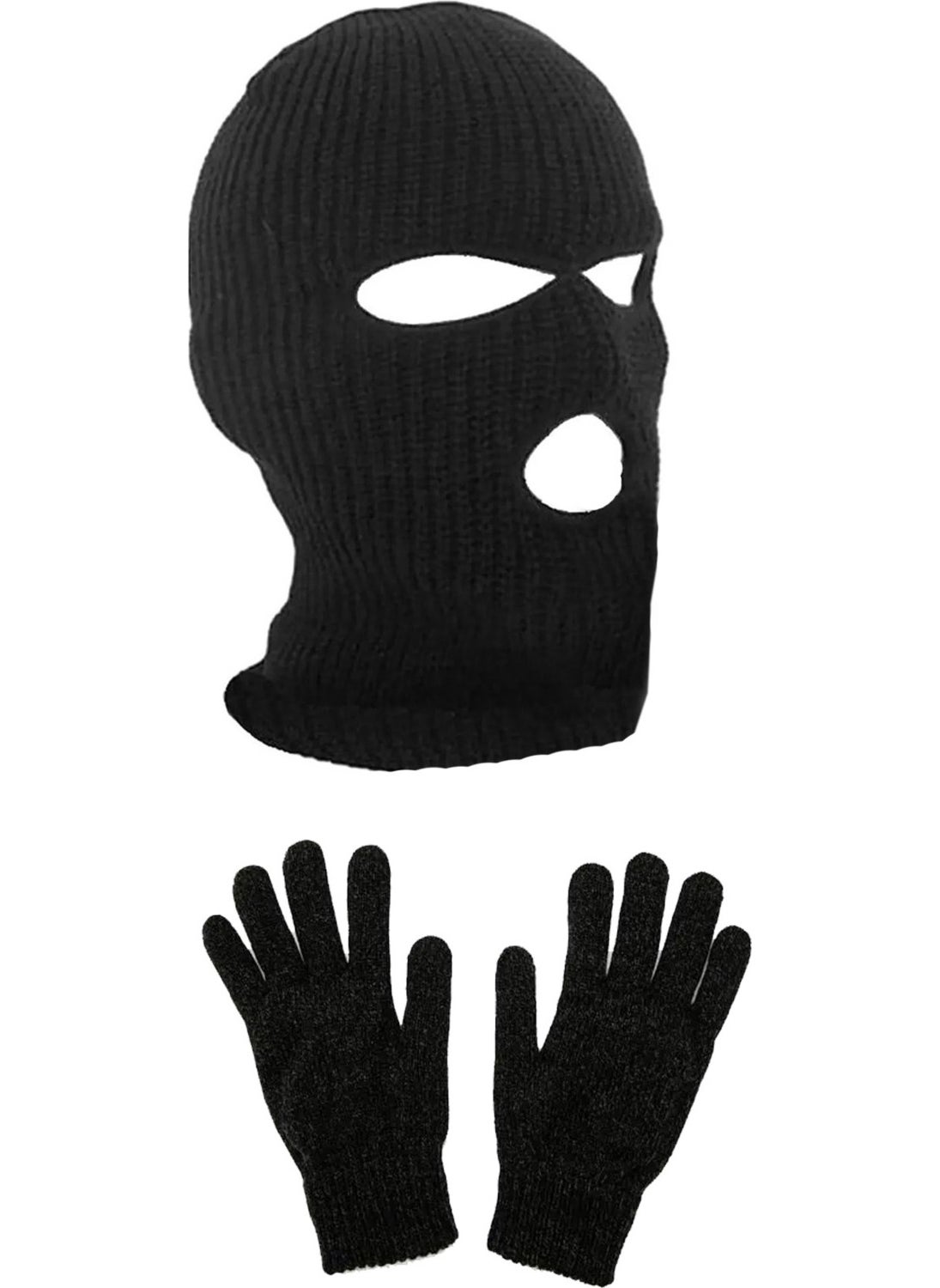 Belifanti Collection - Knitted Knitwear Snow Mask Knitted Knitwear Gloves Black Set Color Black - Image 1
