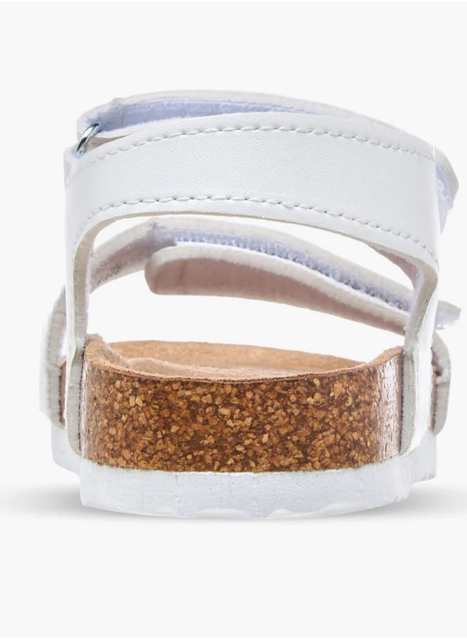 LBL by Shoexpress Solid Sandals with Hook and Loop Closure