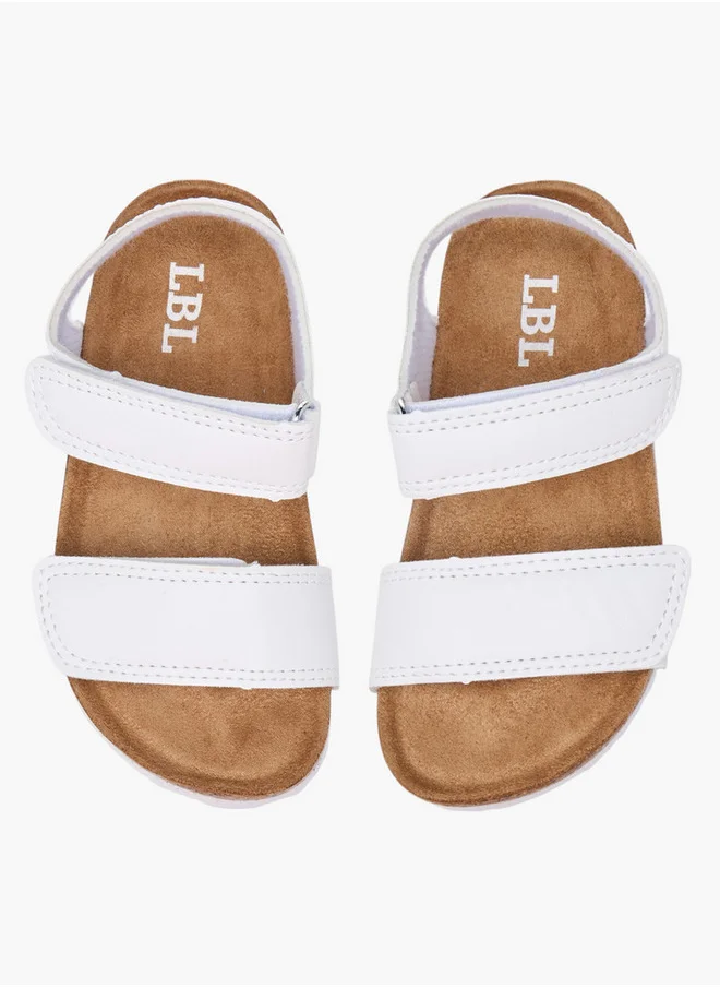 LBL by Shoexpress Solid Sandals with Hook and Loop Closure