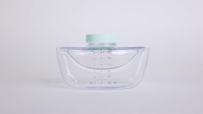 زومي Zomee Collection Bottle Leak Proof - 6 oz - for Zomee Fit Wearable Breast Pump for Breastfeeding and Nursing Mothers Milk Bottle Storage Container (Pump Not Included) - Image 4
