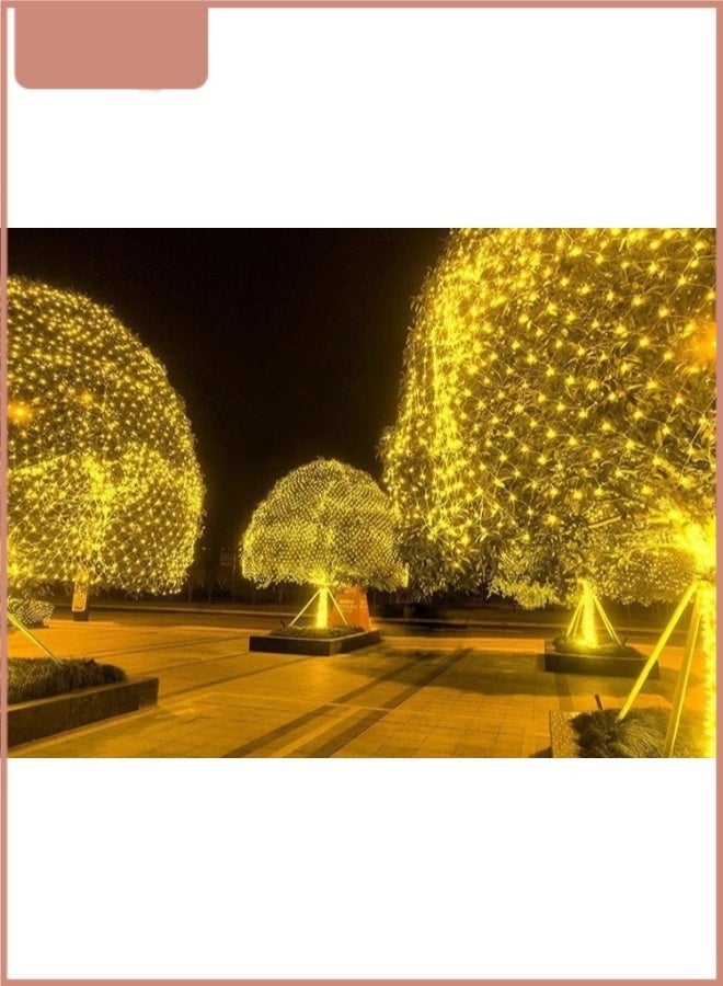 Wish Mesh LED String Light - Waterproof Net Lights for Outdoor Garden, Patio, Wedding, Party Decoration, Warm White Fairy Lights for Ceiling, Wall, and Tree 1.5m*1.5m - Image 2