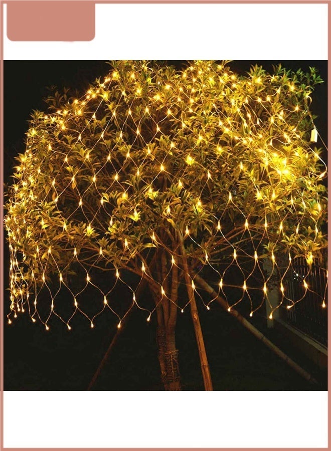 Wish Mesh LED String Light - Waterproof Net Lights for Outdoor Garden, Patio, Wedding, Party Decoration, Warm White Fairy Lights for Ceiling, Wall, and Tree 1.5m*1.5m - Image 3