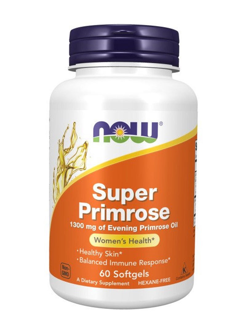 now Super Primrose 1300 Mg Softgels 60'S - Image 1