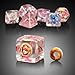 DNDND Sweet Donut DND Dice SetDNDND 7PCS DD Dice with Velvet Bag for Dungeons and Dragons Role Playing Games and Tabletop GamesDonut - Image 4
