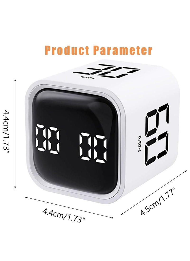 Rightsure Digital Timer, LED Display Timer, Timer, Kitchen Baking and Student Learning Self-discipline Time Management Stopwatch Countdown Timer (White)  - Image 2