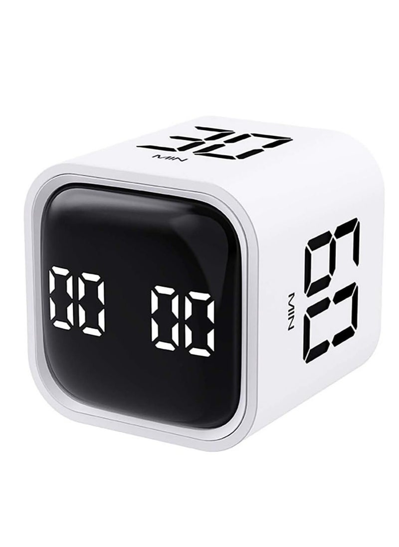 Rightsure Digital Timer, LED Display Timer, Timer, Kitchen Baking and Student Learning Self-discipline Time Management Stopwatch Countdown Timer (White)  - Image 1