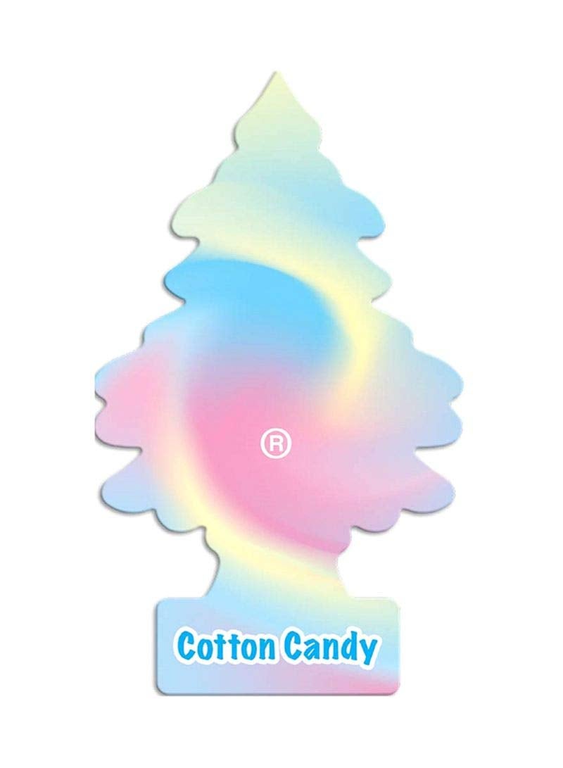 LITTLE TREES Car Air Freshener | Hanging Paper Tree for Home or Car | Cotton Candy | 3 Pack - Image 1