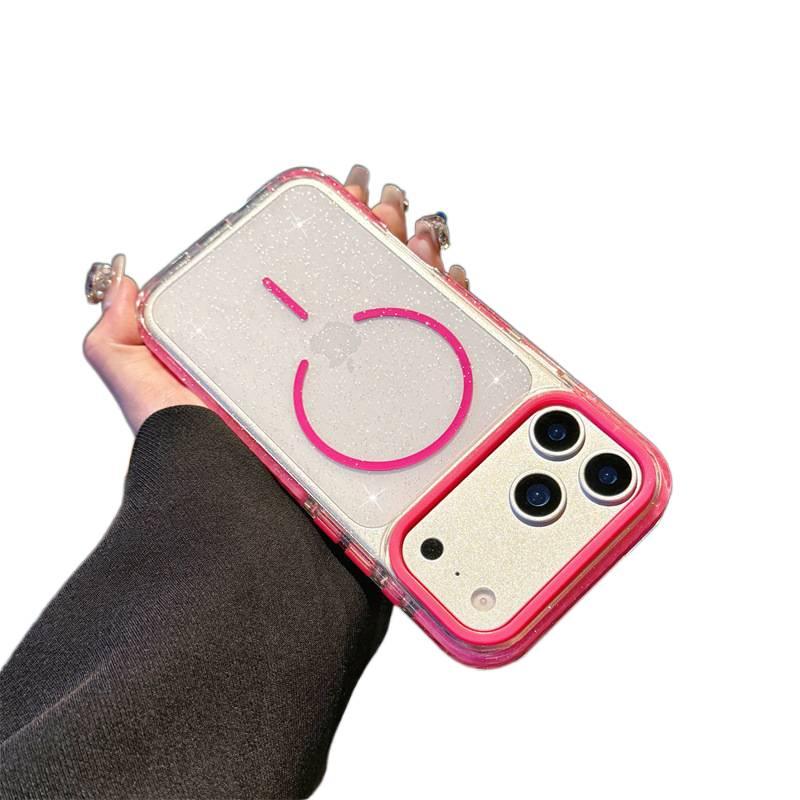 PC MagSafe Case for iPhone 13 with Drop Protection and Strong Magnetic plus Shockproof plus Two-Tone Design plus Scratch Resistant in Red - ModaStar - Image 1