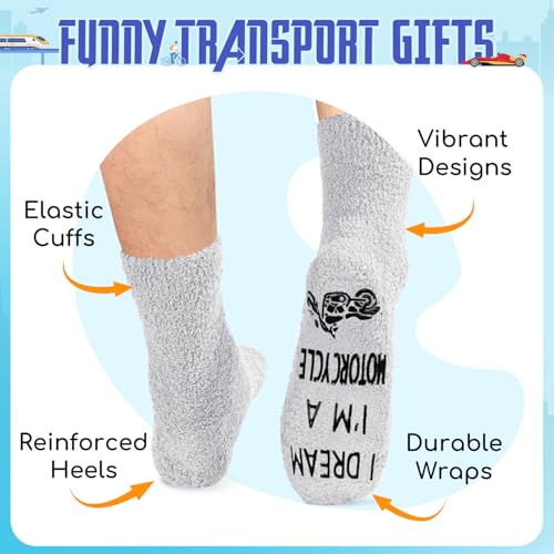 Zmart Motorcycle Gifts - Dirt Bike Lovers Riders Gifts, Motorcycle Socks For Men, Funny Motorcross Socks, Motorcyclist Presents - Image 2