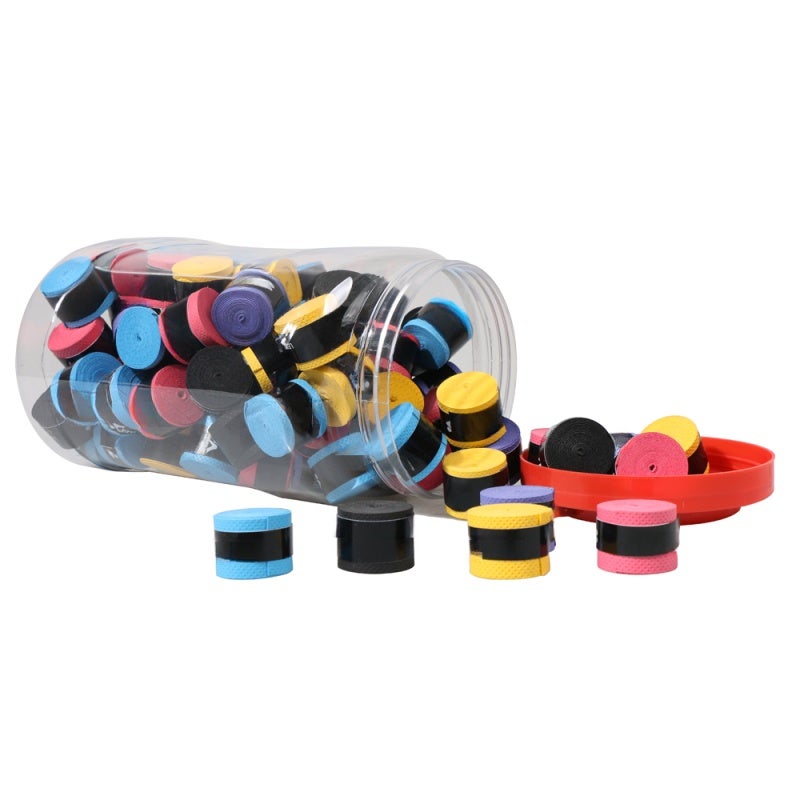Racket Overgrips: 100 Pcs Multi-Color Cushioning PU Material - Moisture Wicking Anti-Skid Sweat Tape Vibration Dampening Grip for Tennis Badminton Squash Racquet Fishing Rod Bike Handlebar Sweaty Play - Image 2