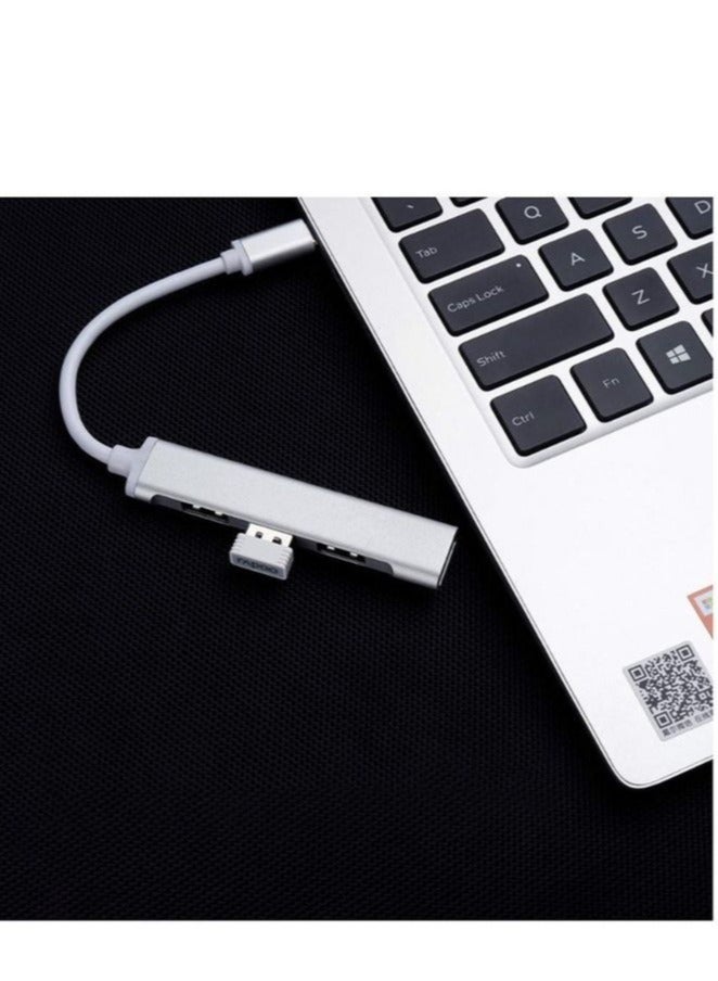 Type C Hub Mini Portable 4 in 1 Adapter USB 3.0 2.0 Hub Splitter Station for Laptop Computers MacBook Air iPad Pro XPS ultrabooks Notebooks Tablets And More - Image 5