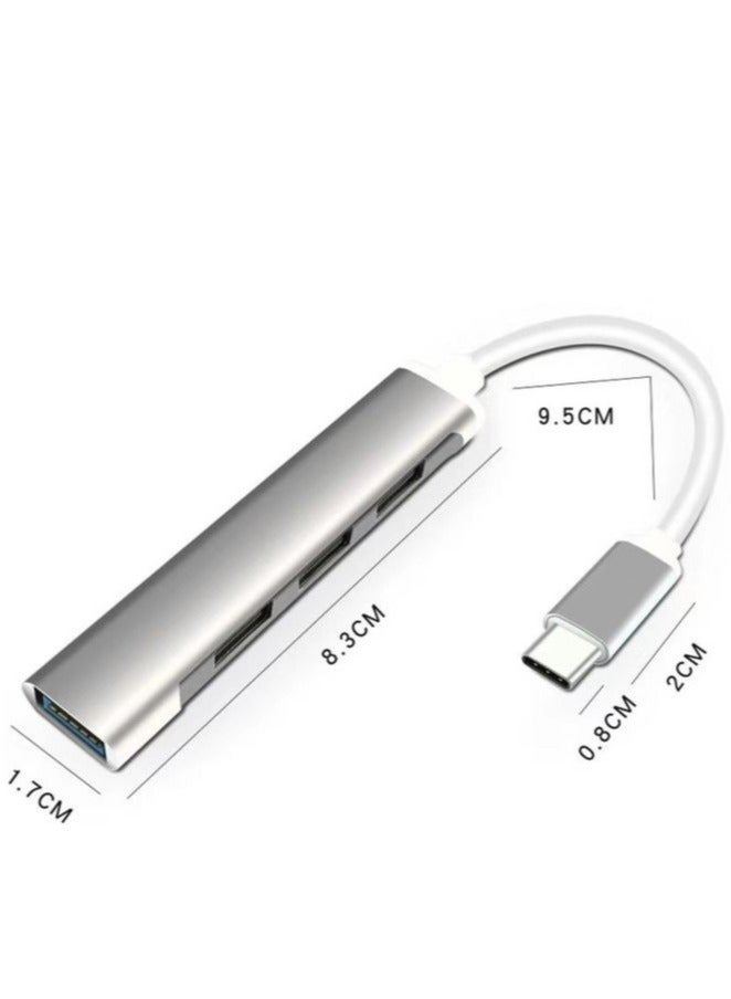 Type C Hub Mini Portable 4 in 1 Adapter USB 3.0 2.0 Hub Splitter Station for Laptop Computers MacBook Air iPad Pro XPS ultrabooks Notebooks Tablets And More - Image 3