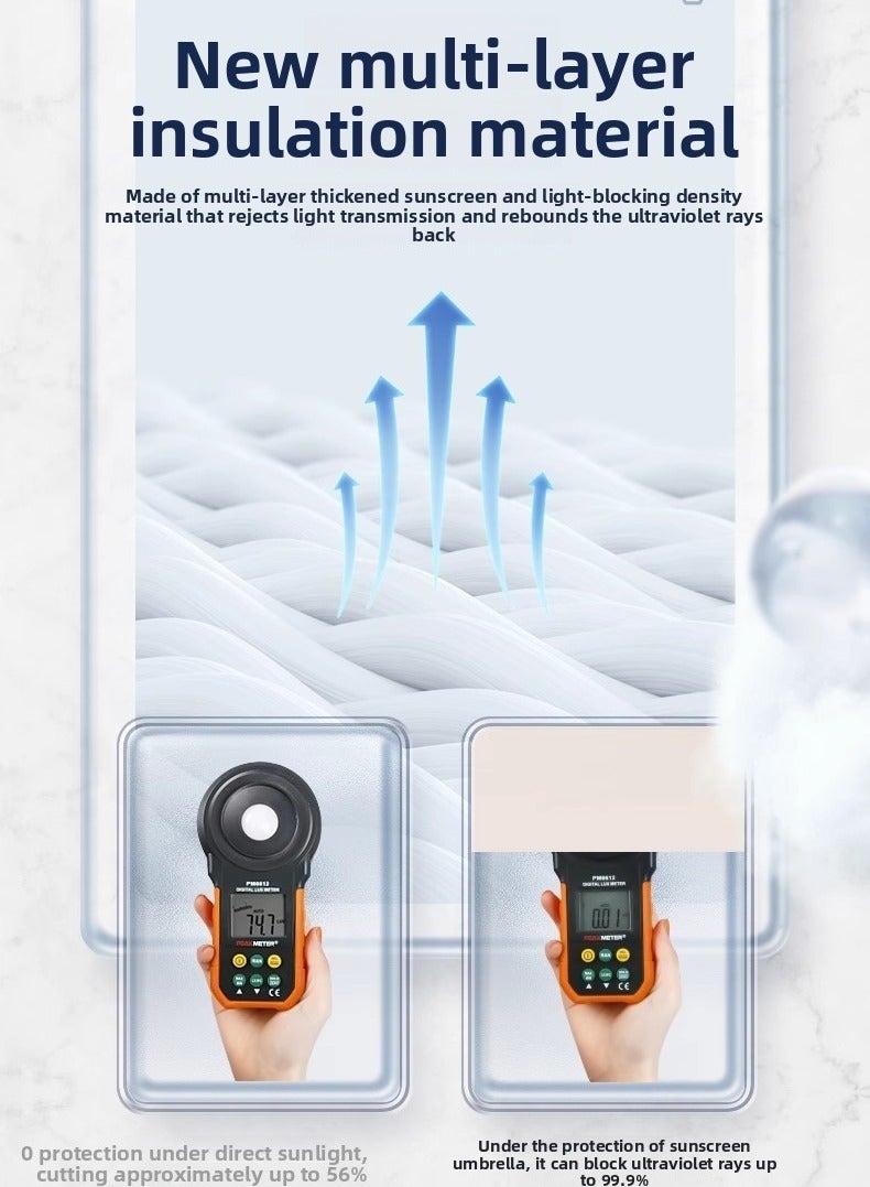 Folding Capsule Sunblock Umbrella, Beige，Gifted Umbrella Case - Image 4