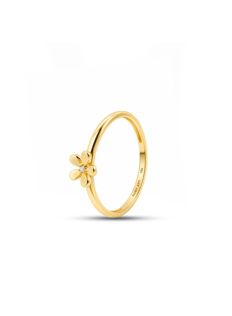 Ruby Art Gold 18K Pure Gold Women’s Ring - Premium Finish & Elegant Style - 0.88 Gram - Image 1