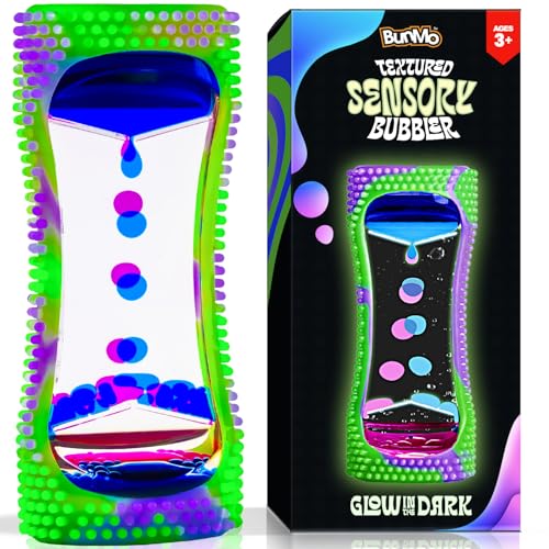 BUNMO Easter Basket Stuffers for Toddler Sensory Toys GlowinTheDark Liquid Motion Bubbler Toddler Easter Basket Stuffers Visual Sensory Bubble Fidget Timer - Image 1