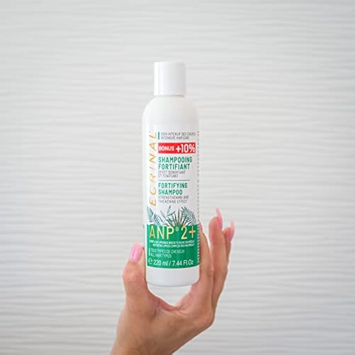 Ecrinal Sulfate-Free Fortifying Shampoo with ANP2+ for Strong, Shiny Hair – Restores Volume, Suppleness, and Resistance to Dull, Weak, and Tired Hair – Ideal for All Hair Types and Hair Loss - Image 4