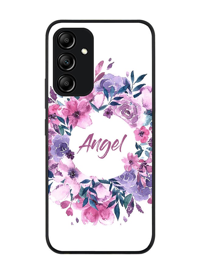 Stylizedd Rugged Black edge case for Samsung Galaxy A54 5G Slim fit Soft Case Flexible Rubber Edges Anti Drop TPU Gel Thin Cover - Angel - Image 1