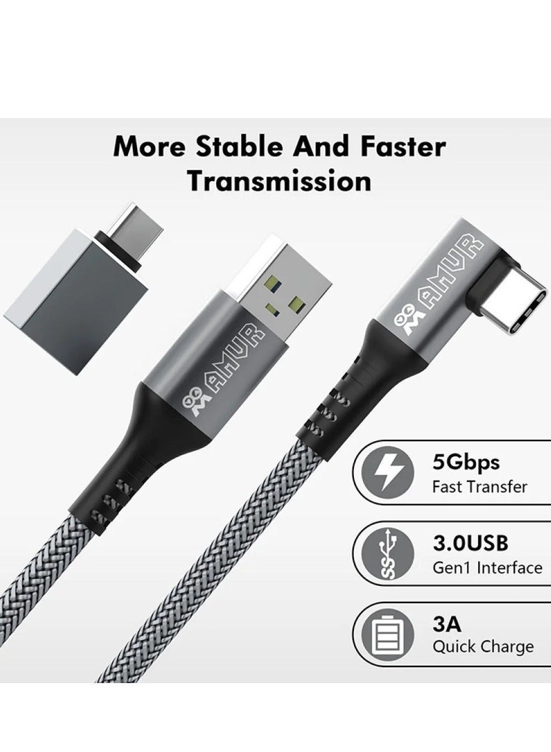 AMVR 5M Link Cable for PICO 4/Oculus Quest3/Quest2/Quest Pro/Neo3/PSVR2 Date Cable with Spare USB Type-C Adapter VR Accessories - Image 4