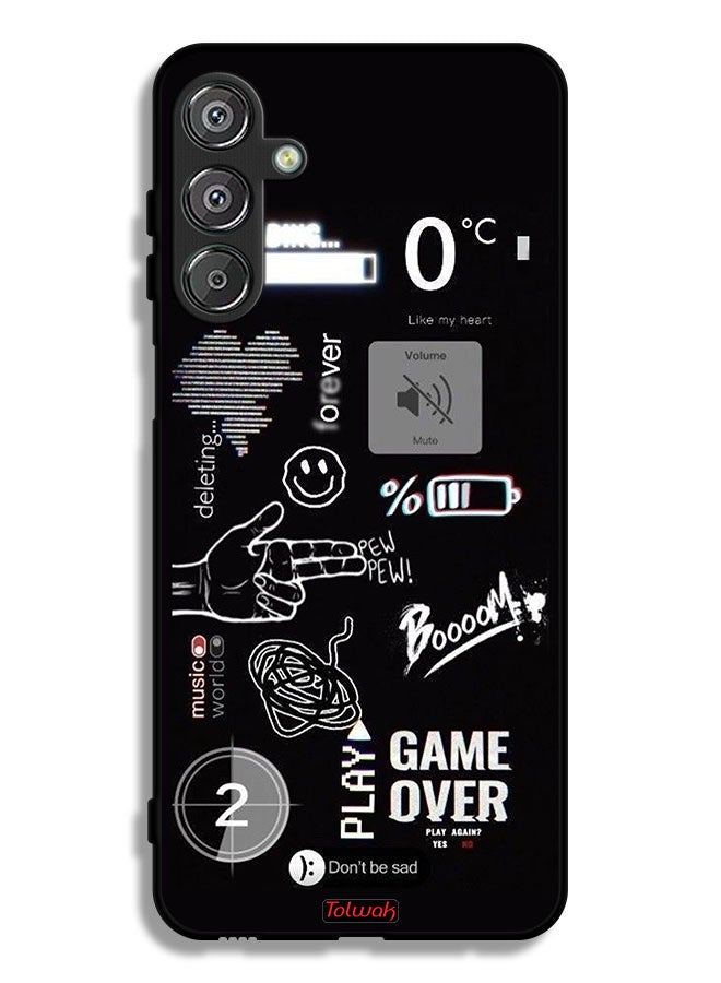 Tolwak Samsung Galaxy F36 Protective Case Cover Game Over Pew Pew - Image 1