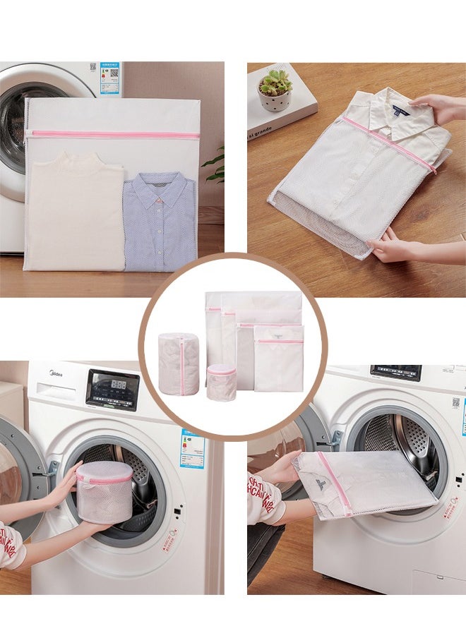 Lemon 6 Pieces of Durable Mesh Laundry Bag, Travel Storage Bag Laundry Bag, Lingerie Bags for Washing Delicates，Laundry Bags Mesh Wash Bags  - Image 5
