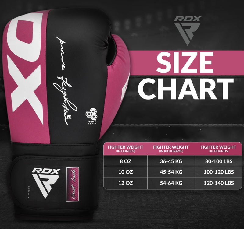 RDX Boxing Gloves, Maya Hide Leather Training Gloves for Muay Thai, Kickboxing, Sparring, Punch Bag, Punching Bag, Kickboxing Gloves, Martial Arts Training, Home Gym, Men, Women, 8 10 12 14 16 oz - Image 5