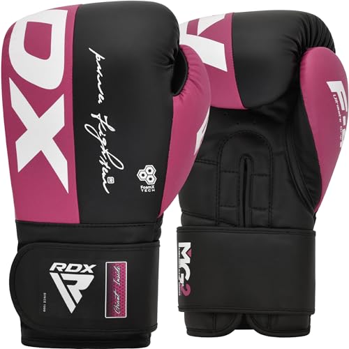 RDX Boxing Gloves, Maya Hide Leather Training Gloves for Muay Thai, Kickboxing, Sparring, Punch Bag, Punching Bag, Kickboxing Gloves, Martial Arts Training, Home Gym, Men, Women, 8 10 12 14 16 oz - Image 1