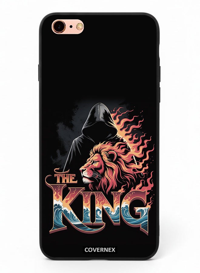 Covernex Apple iPhone 6 Plus Protective Case Cover Printed Featuring The King Lion and Hooded Figure - Image 2