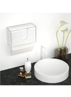 Story Of Candle Acrylic Wall Mounted Paper Hand Towel Dispenser Folded Hand Towel Dispenser for Folded Hand Towels Perfect for Kitchen, Bathroom, Restaurants  - Image 3