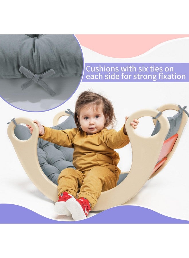 ROYALAY Cushion for Climbing Arch for Kids, Premium Climbing Set Cushion, Arch Cushion Floor Cushion Toddler Nap Mat, Bed Floor Pillow, Rocker Pillow for Toddlers Arch Climber,34 * 20 * 3inch,Gray - Image 3